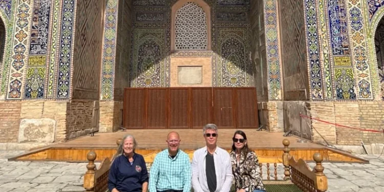 The Registan in Samarkand, Travelling to Uzbekistan