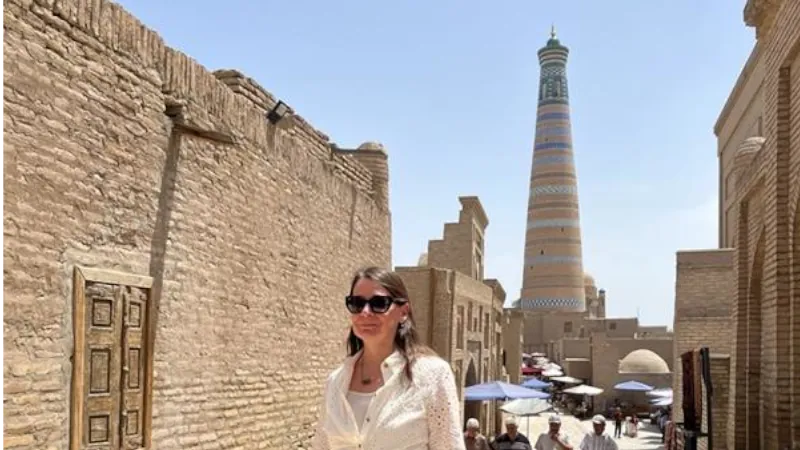 Kathleen Peddicord at Khiva Uzbekistan
