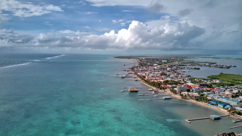 San Pedro (Ambergris Caye) Drone- Reef Shot