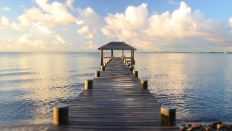 Belize is known for it beautiful sandy beaches. placencia