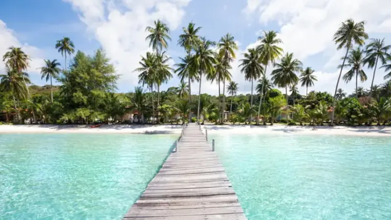 View From A Dock on Ambergirs Caye, Belize