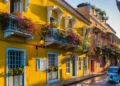 street in old town Cartagena, Colombia