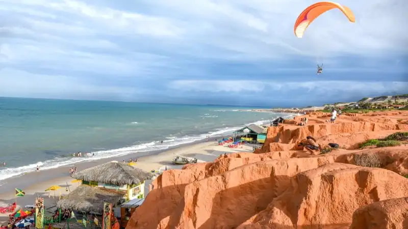 A beach in Brazil's Canoa Quebrada