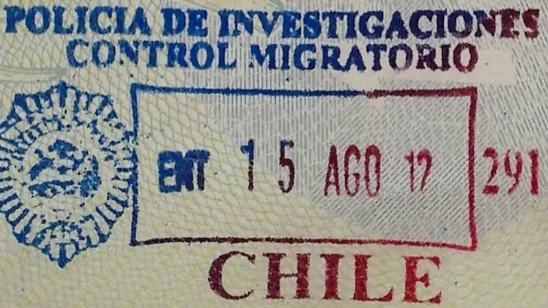 Chile Visa Stamp