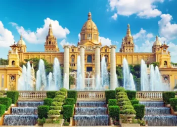 National Museum in Barcelona,Placa De Espanya,Spain.