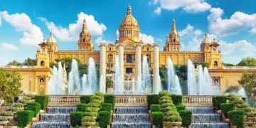 National Museum in Barcelona,Placa De Espanya,Spain.