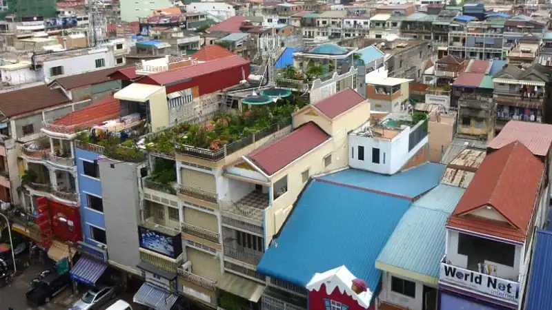 typical residences in Phnom Penh