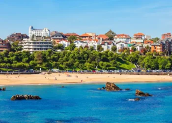 Santander city aerial view, Spain