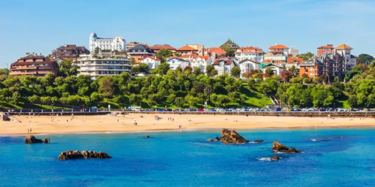 Santander city aerial view, Spain