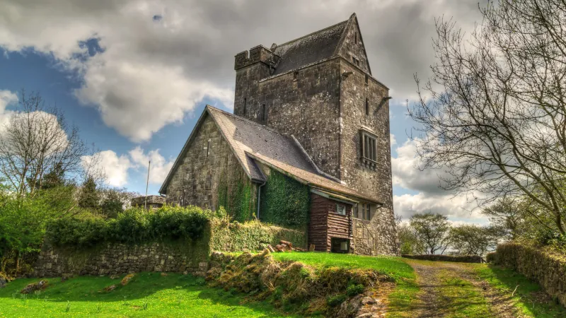 16th Century Craggaunowen castle in Co. Clare - Ireland