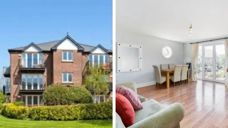 Modern apartment exterior and interior