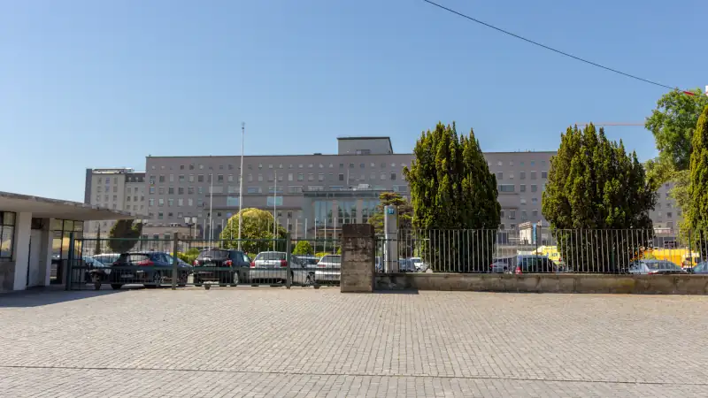 University hospital building in Porto.