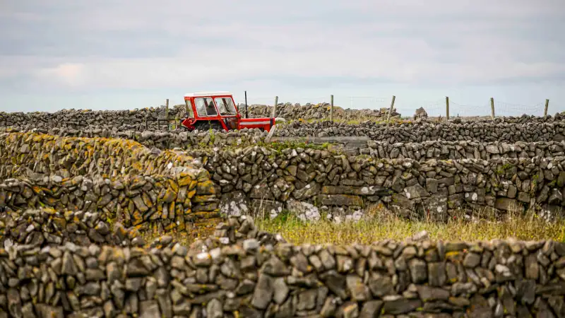 Tractor on island of Ireland