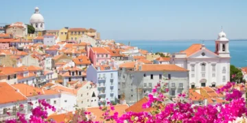 view of Alfama, Lisbon, Portugal