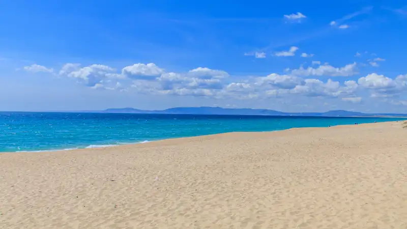 View of Comporta Beach in Alentejo, Portugal.