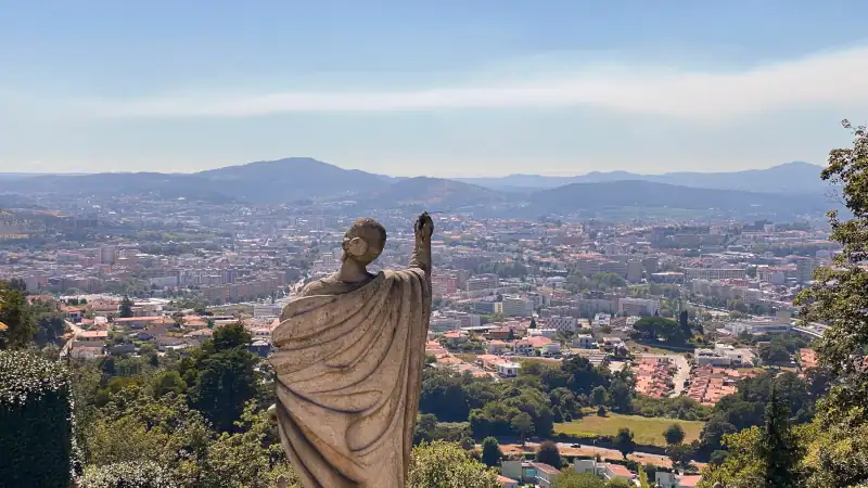 Bom Jesus Statue Steps Braga Portugal
