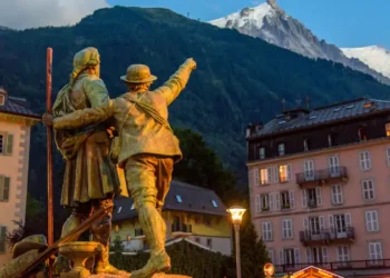 Mountaineers in chamonix