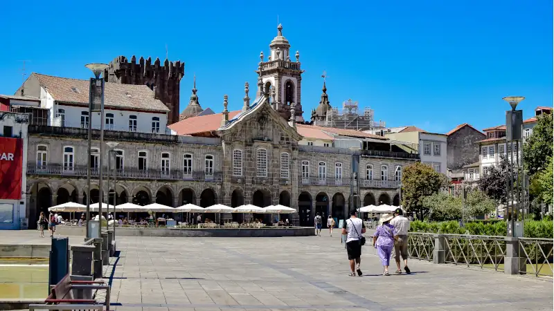 Bom Jesus Statue Steps Braga Portugal