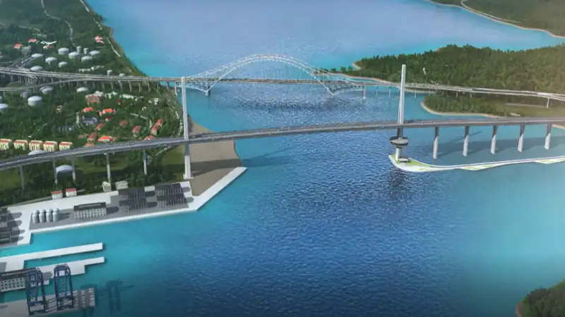 the third bridge across the Panama Canal outside Panama City