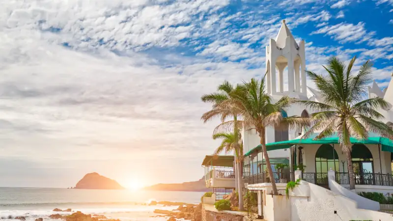 Mazatlan Golden Zone, famous touristic beach resort zone