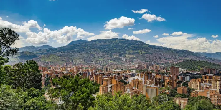 Panoramic of Medellin City
