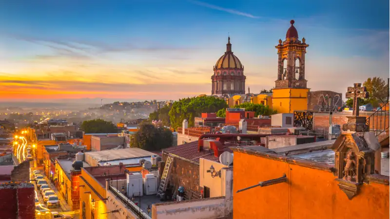 Sunset in San Miguel De Allende, Guanajuato Mexico