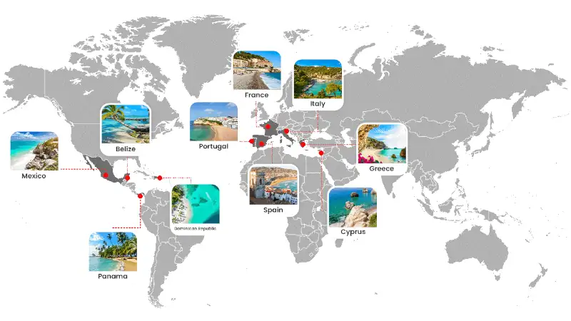 Explore top beach destinations across Europe and Latin America, including Panama, Spain, Greece, and Belize—ideal for expats seeking sun, lifestyle, and opportunity.