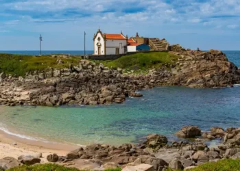 Camino Portugues Coastal Route in Matosinhos, Portugal