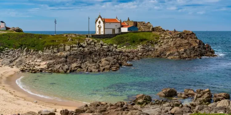 Camino Portugues Coastal Route in Matosinhos, Portugal