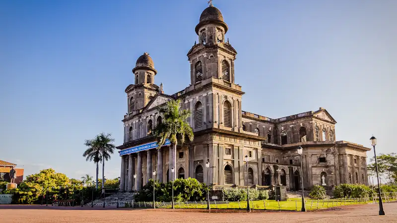 Managua Cathedral, a prominent landmark in Nicaragua's capital city.