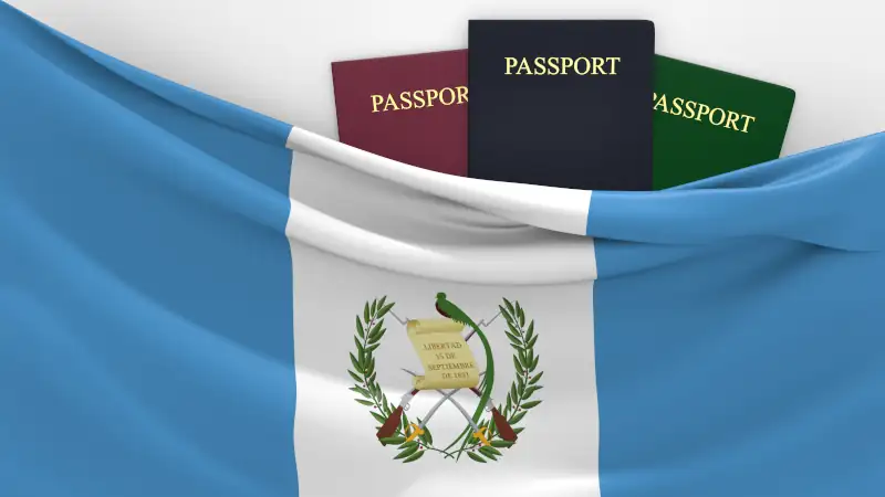 Assorted passports and travel documents in Guatemala