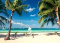 Tropical landscape of Boracay island, Philippines