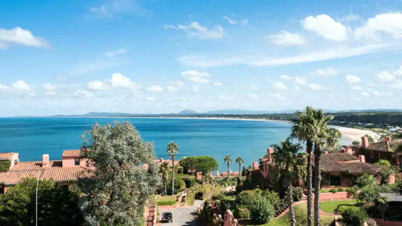 Breathtaking view from Whales Peninsula (Punta Ballena), close to Punta del Este resort town, Maldonado, Uruguay