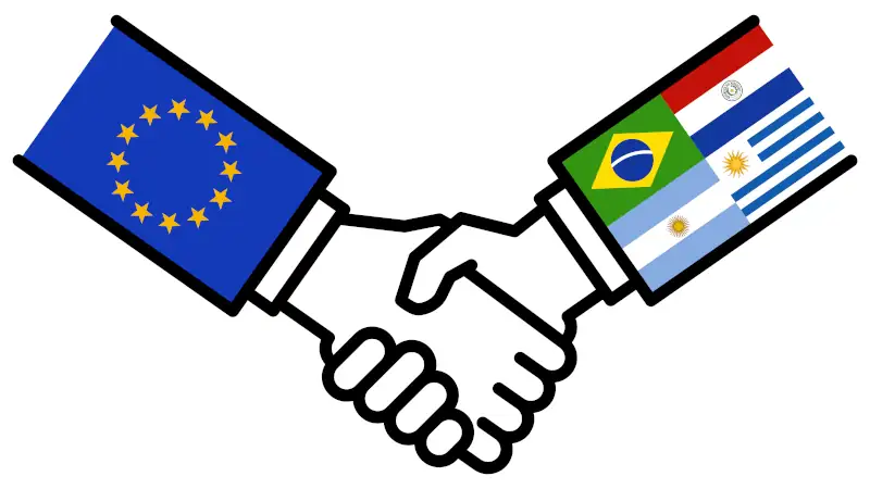EU MERCOSUR business deal, free trade agreement, handshake