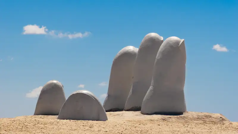 Hand sculpture, Punta del Este Uruguay
