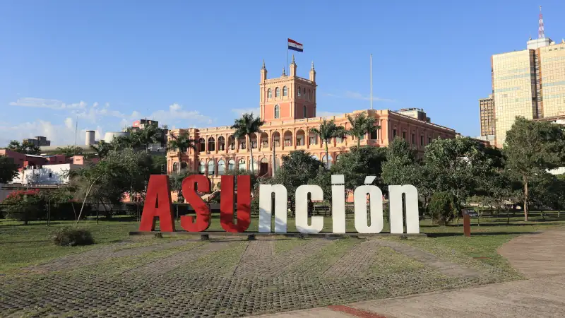 Presidential Palace de los López in Asunción, Paraguay, a key economic and political landmark