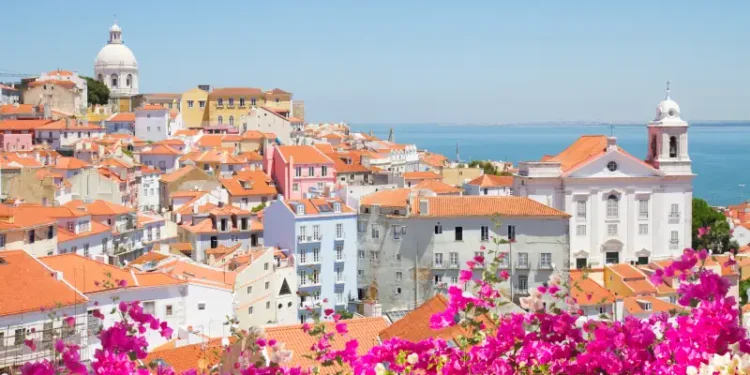 view of Alfama, Lisbon, Portugal