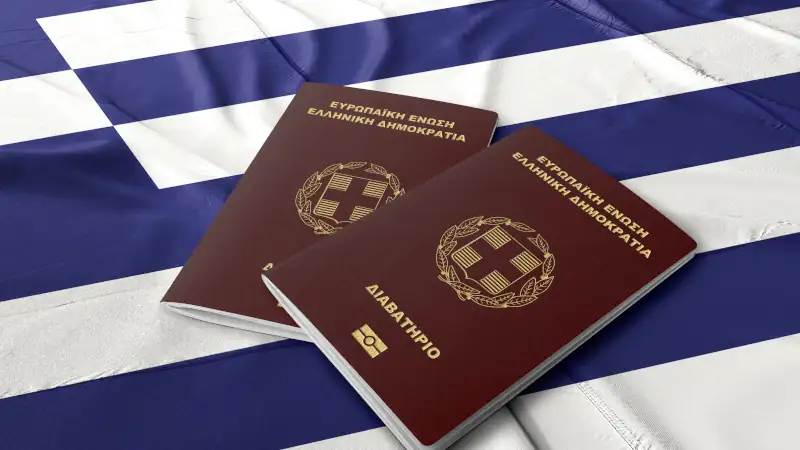 Greek passport on the flag of Greece, Citizenship by investment