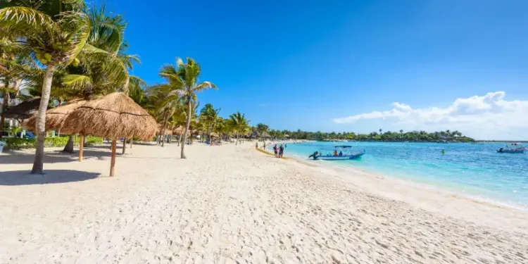 Akumal beach - paradise bay Beach in Quintana Roo, Mexico - caribbean coast