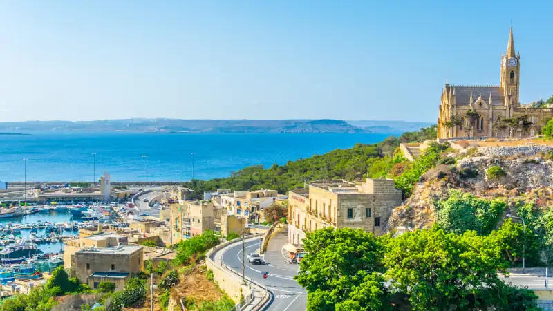 Church of Our lady of Lourdes in Mgarr, Gozo, Malta