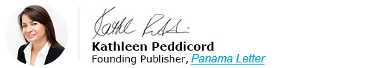 Kathleen Peddicord Panama Letter Signature
