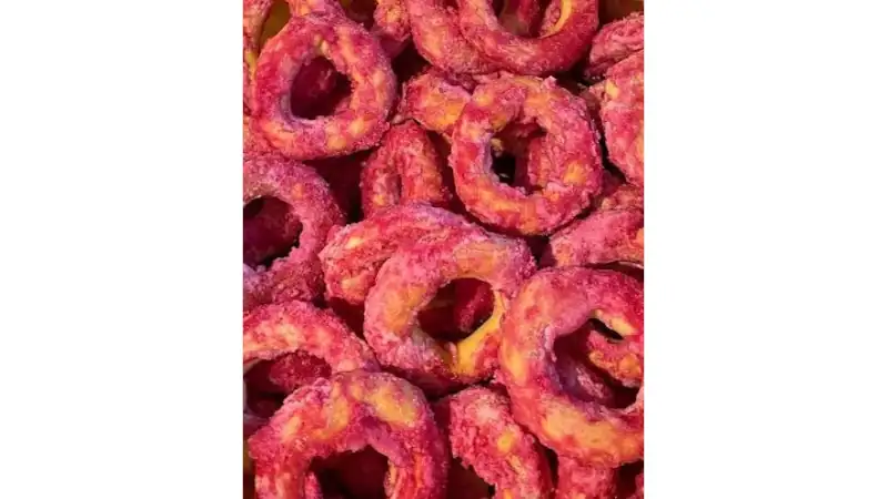 Rosquitas are baked bread like a pretzel and with a ring shape