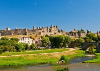 The ancient Citte of Carcassonne in France