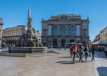 Montpellier, Place de la Comédie, France