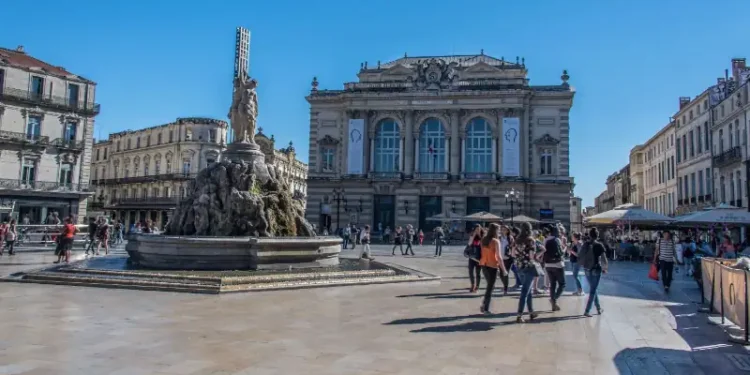 Montpellier, Place de la Comédie, France