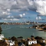 A coastal city in New Zealand