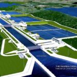 Aerial Render of the Panama Canal Project Pacific Access