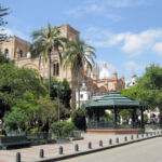 The cathedral in Cuenca, Ecuador.