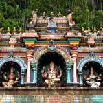 Ganesha Saraswati Lakshmi in Hindu Temple Malaysia