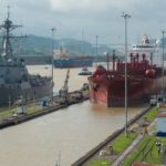 Ship in the Panama Canal